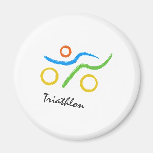 Aimant Logo du triathlon (Devant)