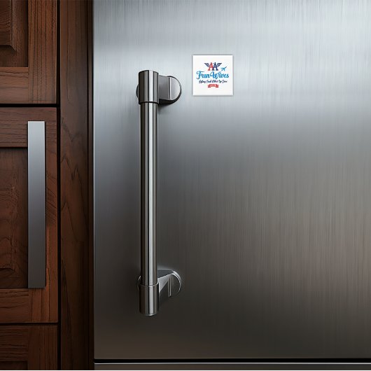 Aimant Logo d'une femme amusante