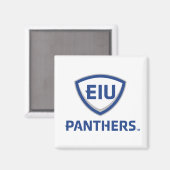 Aimant Logo Eastern Illinois Panthers Shield & Wordmark (Recto/Verso)