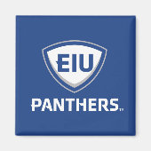 Aimant Logo Eastern Illinois Panthers Shield & Wordmark (Devant)