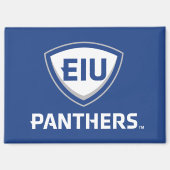 Aimant Logo Eastern Illinois Panthers Shield & Wordmark (Recto)