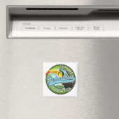 Aimant Logo Explorez Costa Rica fabuleuse (In Situ (Lave-vaisselle))