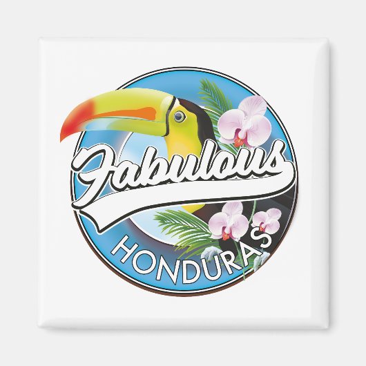 Aimant Logo Explorez le fabuleux Honduras (Devant)