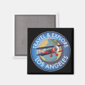 Aimant Logo Explorez Los Angeles (Recto/Verso)