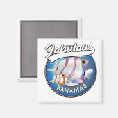 Aimant Logo fabuleux des Bahamas (Recto/Verso)