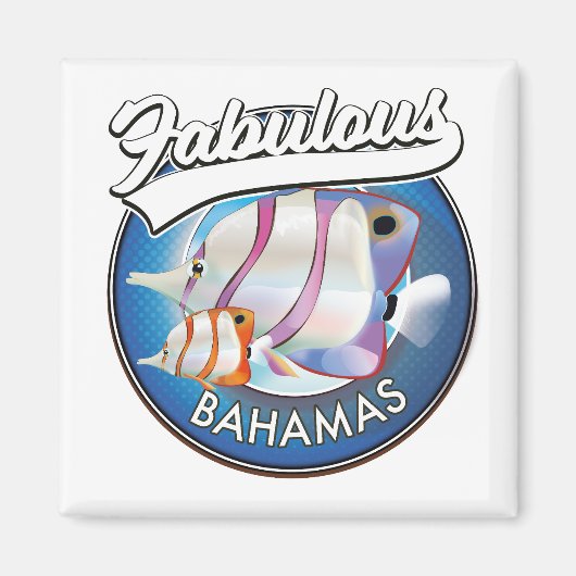 Aimant Logo fabuleux des Bahamas (Devant)