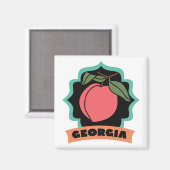 Aimant Logo Georgia Peach (Recto/Verso)