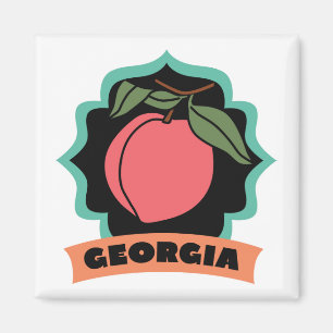 Aimant Logo Georgia Peach