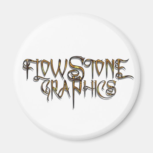 Aimant Logo graphique Flowstone (Devant)