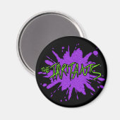 Aimant Logo Irritants Splat - Vert/Violet (Recto/Verso)