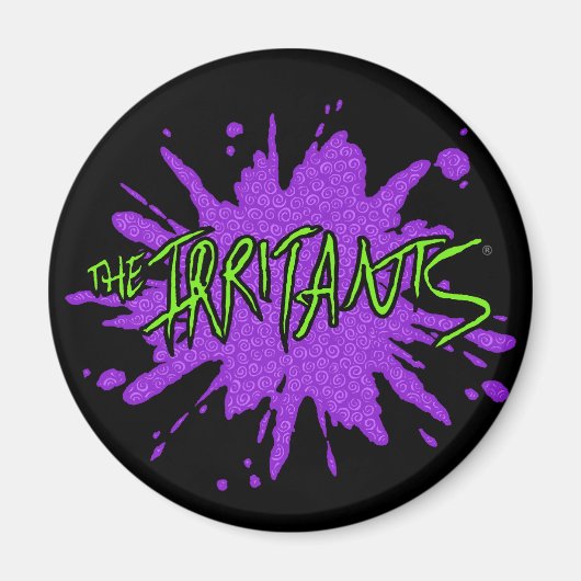 Aimant Logo Irritants Splat - Vert/Violet (Devant)