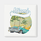 Aimant logo Miami Sunset (Devant)
