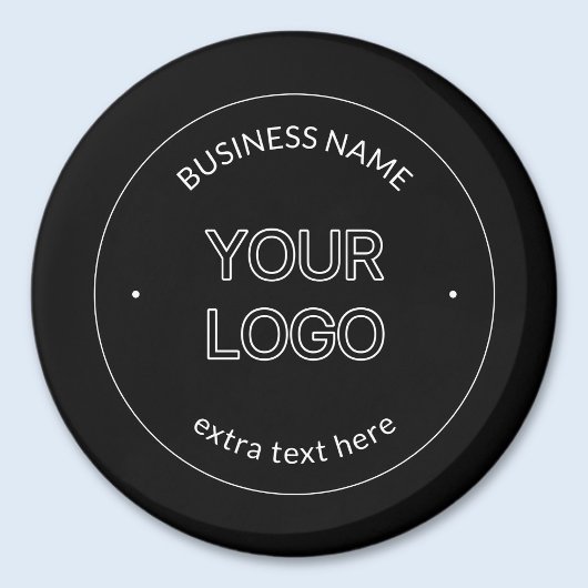 Aimant Logo modifiable et remplacement du nom de l'entrep