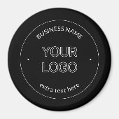 Aimant Logo modifiable Remplacement et nom de l'entrepris (Devant)