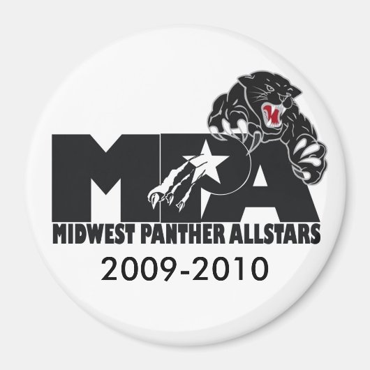 Aimant Logo MPA noir et blanc (Devant)