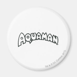 Aimant Logo noir Aquaman Grunge 2