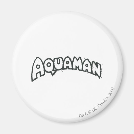 Aimant Logo noir Aquaman Grunge 2 (Devant)