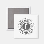Aimant logo noir continue (Recto/Verso)