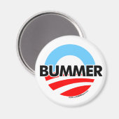 Aimant Logo Obama O Bummer (Recto/Verso)
