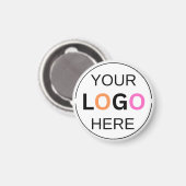 Aimant Logo personnalisé simple cercle (Recto/Verso)