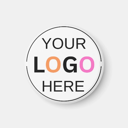 Aimant Logo personnalisé simple cercle (Devant)