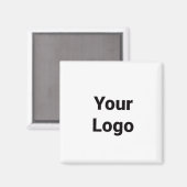 Aimant Logo personnalisé simple et élégant ici société (Recto/Verso)