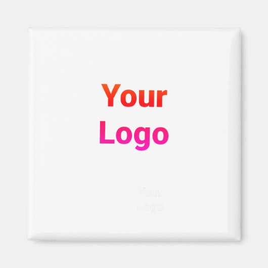 Aimant Logo personnalisé simple et élégant ici société cl (Devant)