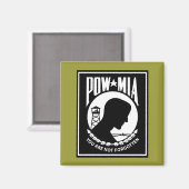 Aimant Logo POW/MIA - Rectangle (Recto/Verso)