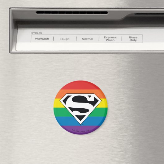 Aimant Logo Rainbow Superman (In Situ (Lave-vaisselle))