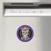 Aimant Logo Roller Derby Violet Noir (In Situ (Lave-vaisselle))