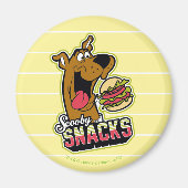 Aimant Logo Scooby-Doo "Scooby Snacks" (Devant)