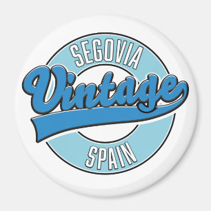 Aimant logo Segovia espagne style rétro