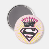 Aimant Logo Supergirl avec Couronne (Recto/Verso)