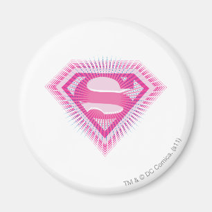 Aimant Logo Supergirl rose