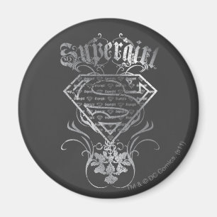 Aimant Logo Supergirl Silver