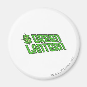 Aimant Logo vert de lanterne incliné