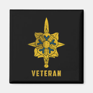 Aimant Logo vétéran du Corps de renseignement militaire P
