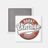 Aimant Logo vintage de Rabat maroc (Recto/Verso)