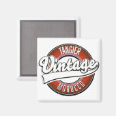 Aimant Logo vintage de Tanger maroc (Recto/Verso)
