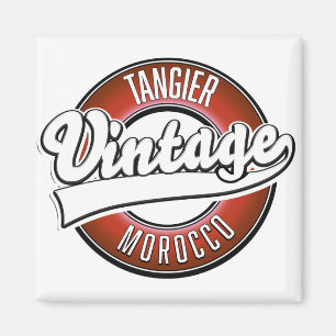 Aimant Logo vintage de Tanger maroc