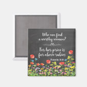 Aimant Loin au-dessus de Rubies Proverbes 31 (Recto/Verso)