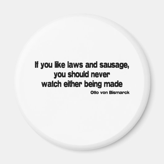 Aimant Lois et citation de saucisses (Devant)