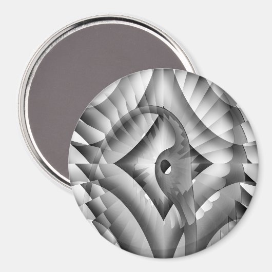 Aimant L'oiseau argenté.....  (Recto/Verso)