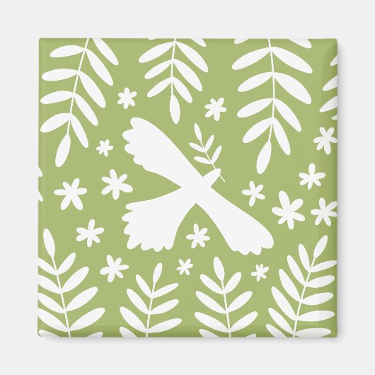 Aimant L'oiseau blanc (Devant)