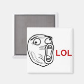 Aimant LOL Laugh Out Loud Rage Face Meme (Recto/Verso)