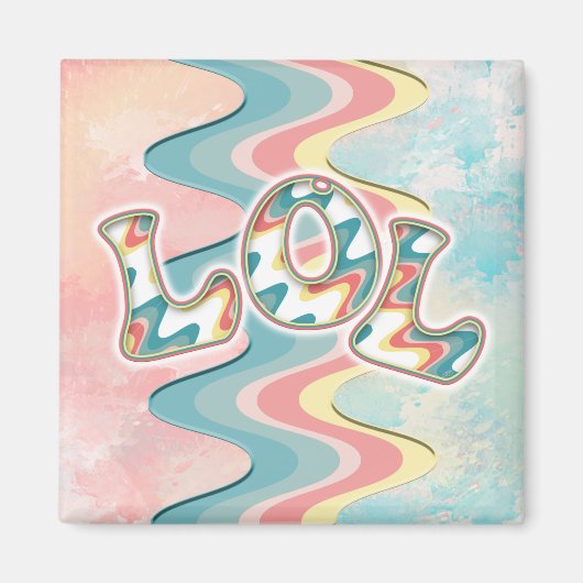 Aimant lol ~ ondes légères (Devant)