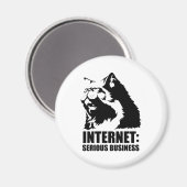 Aimant lolcat internet est une affaire sérieuse (Recto/Verso)