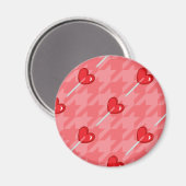 Aimant lollipop coeur rose (Recto/Verso)