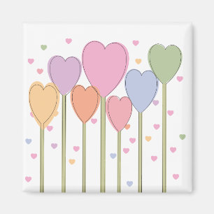 Aimant Lollipops de coeur lunaire