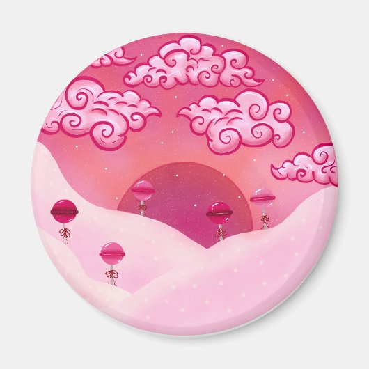 Aimant Lollipops et beaux nuages (Devant)